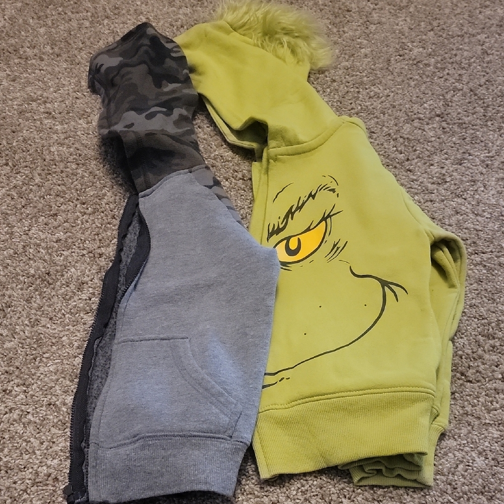 Kids Green Grinch Hoodie
